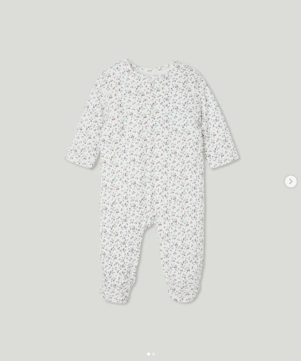 pijama acolchada flores azules 6m