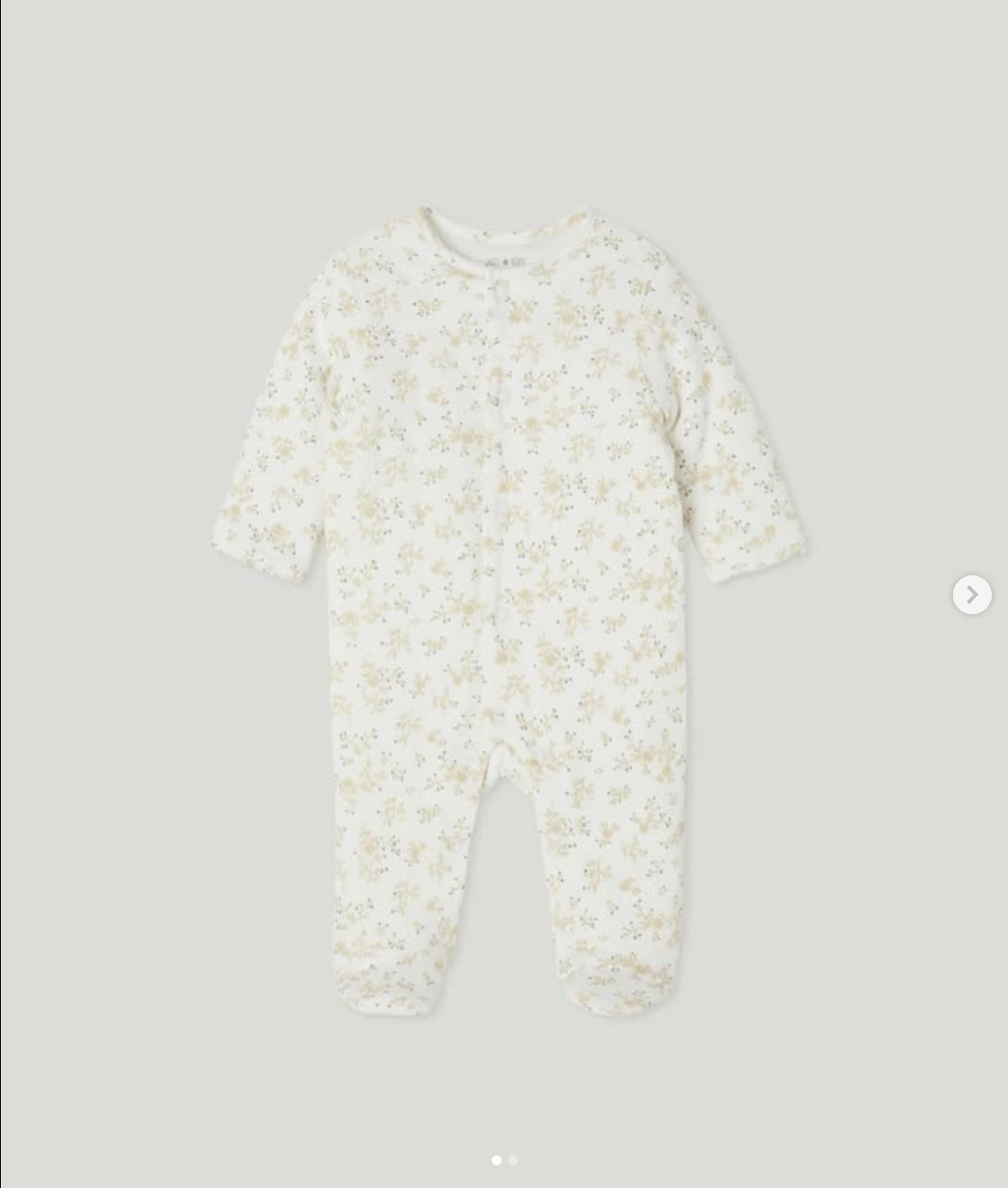 pijama acolchada flores amarillas 6m