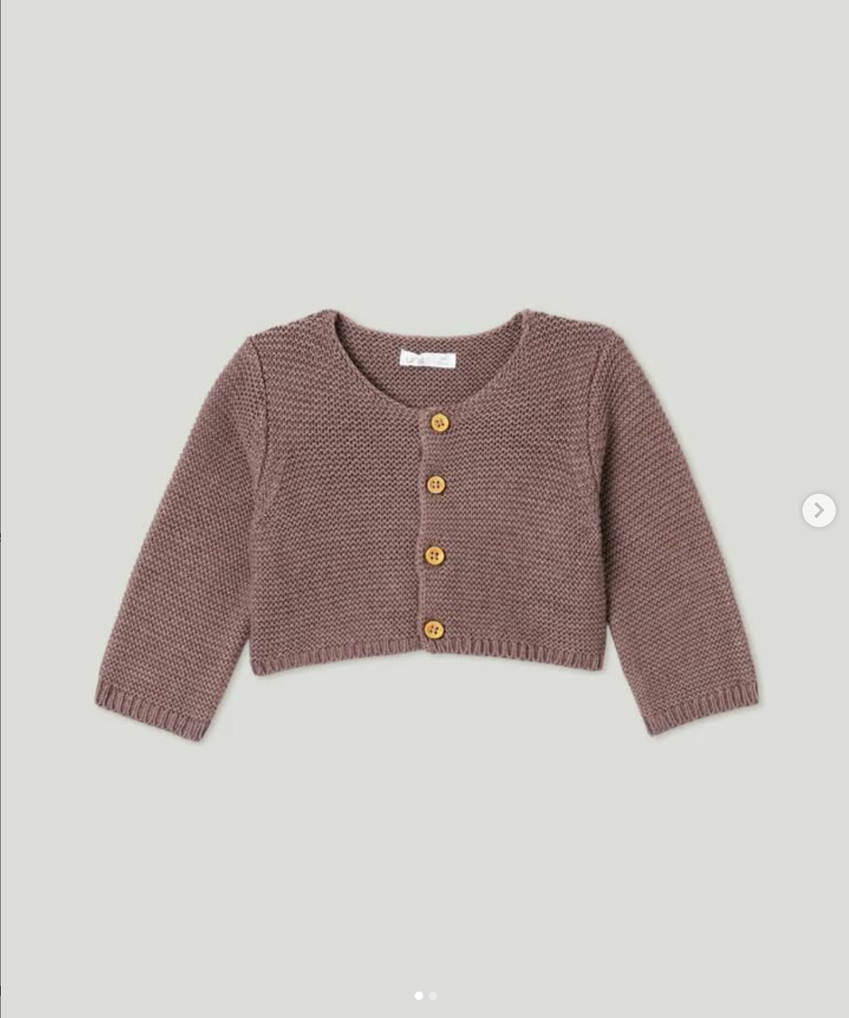 chaqueta lana moca 6m