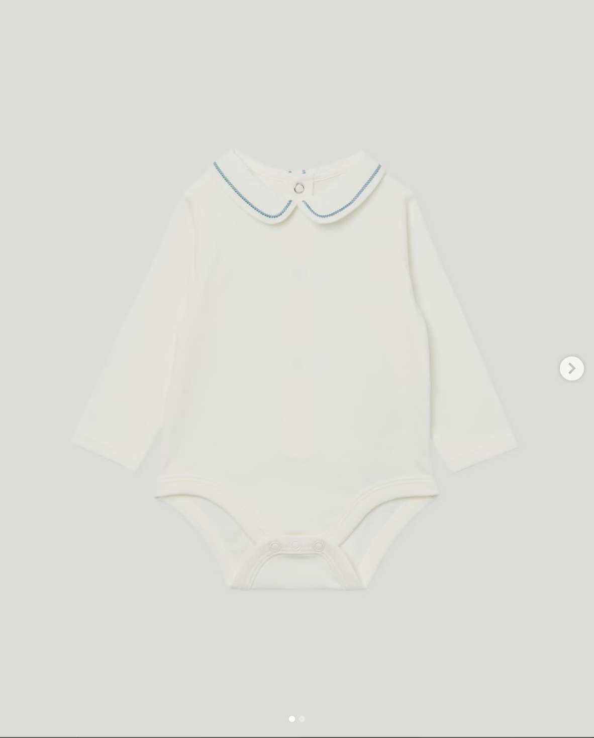 camisa body con borde verde 9m