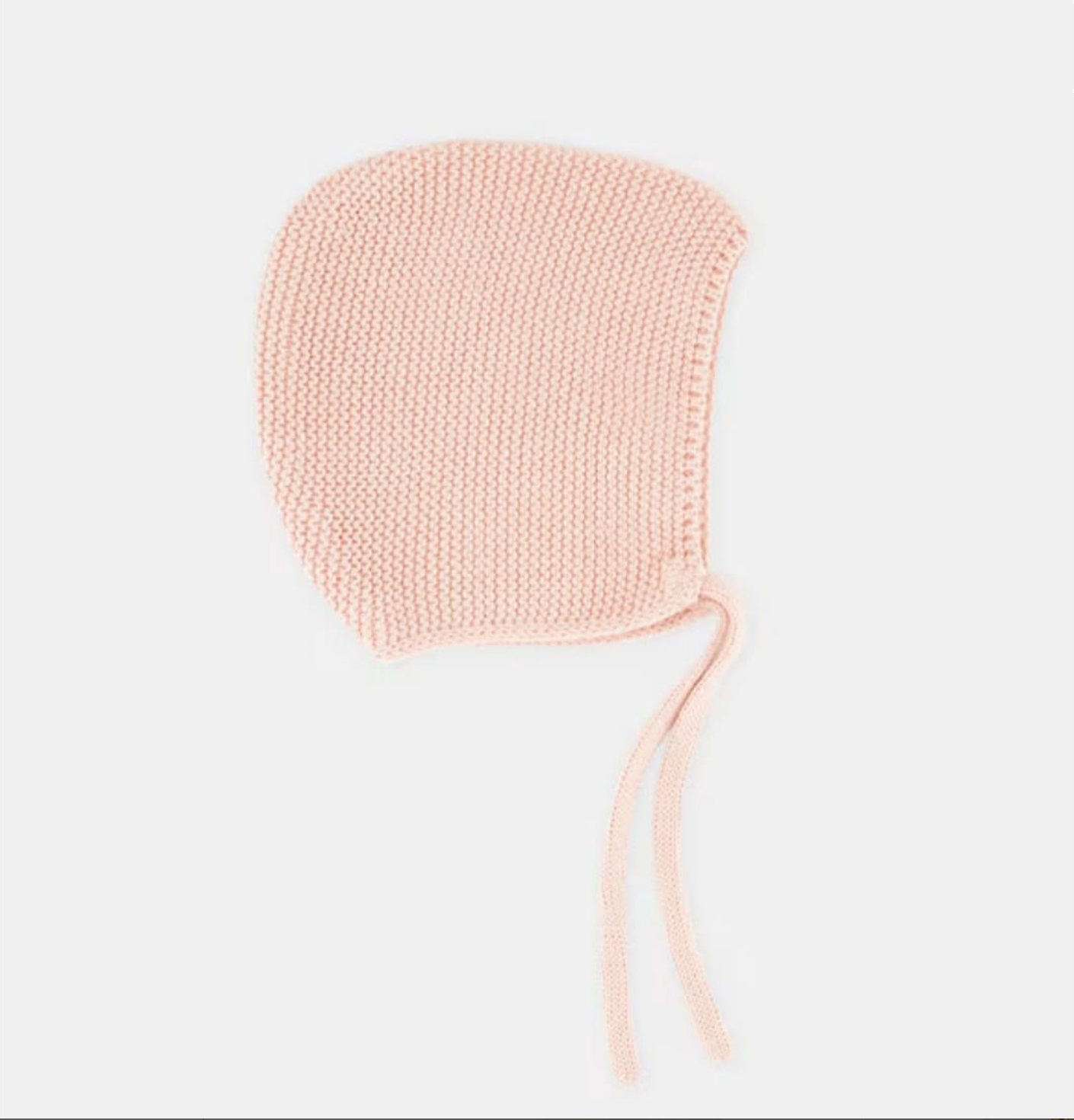 Capota de recién nacido en punto rosa