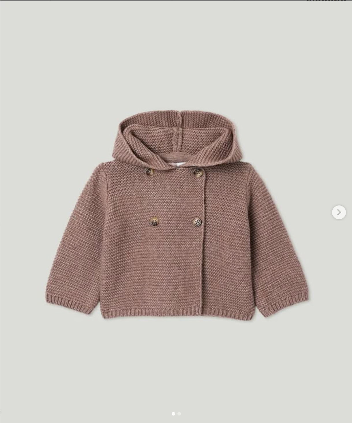 chaqueta lana moca cruzado 24m