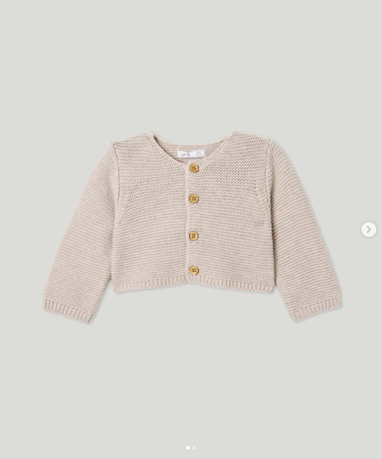 chaqueta lana beige 18m