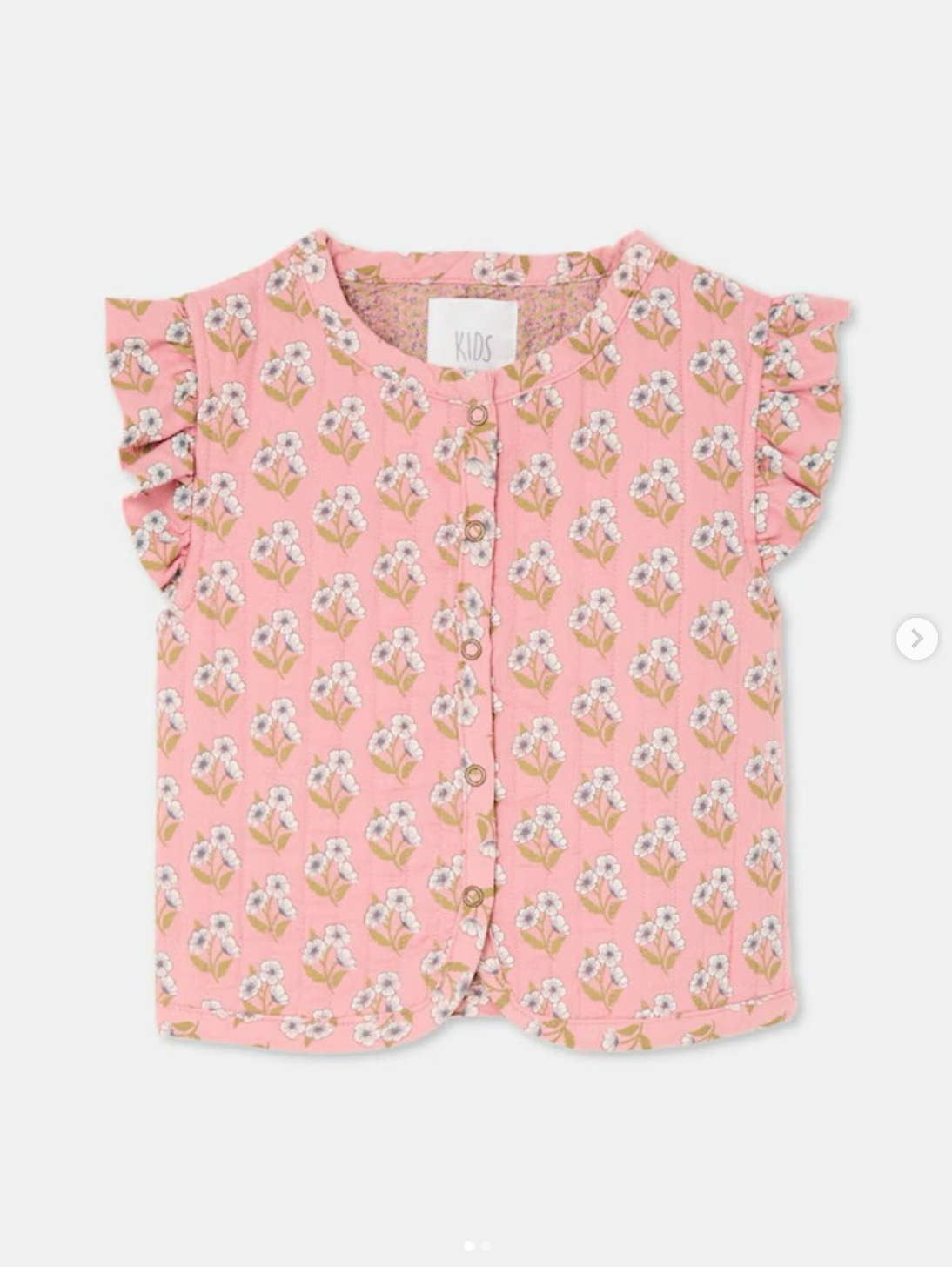 Chaleco acolchado de niña rosa 4a