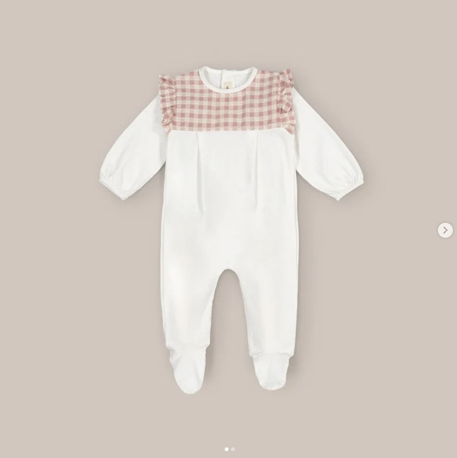 Mameluco vichy rosa 6M