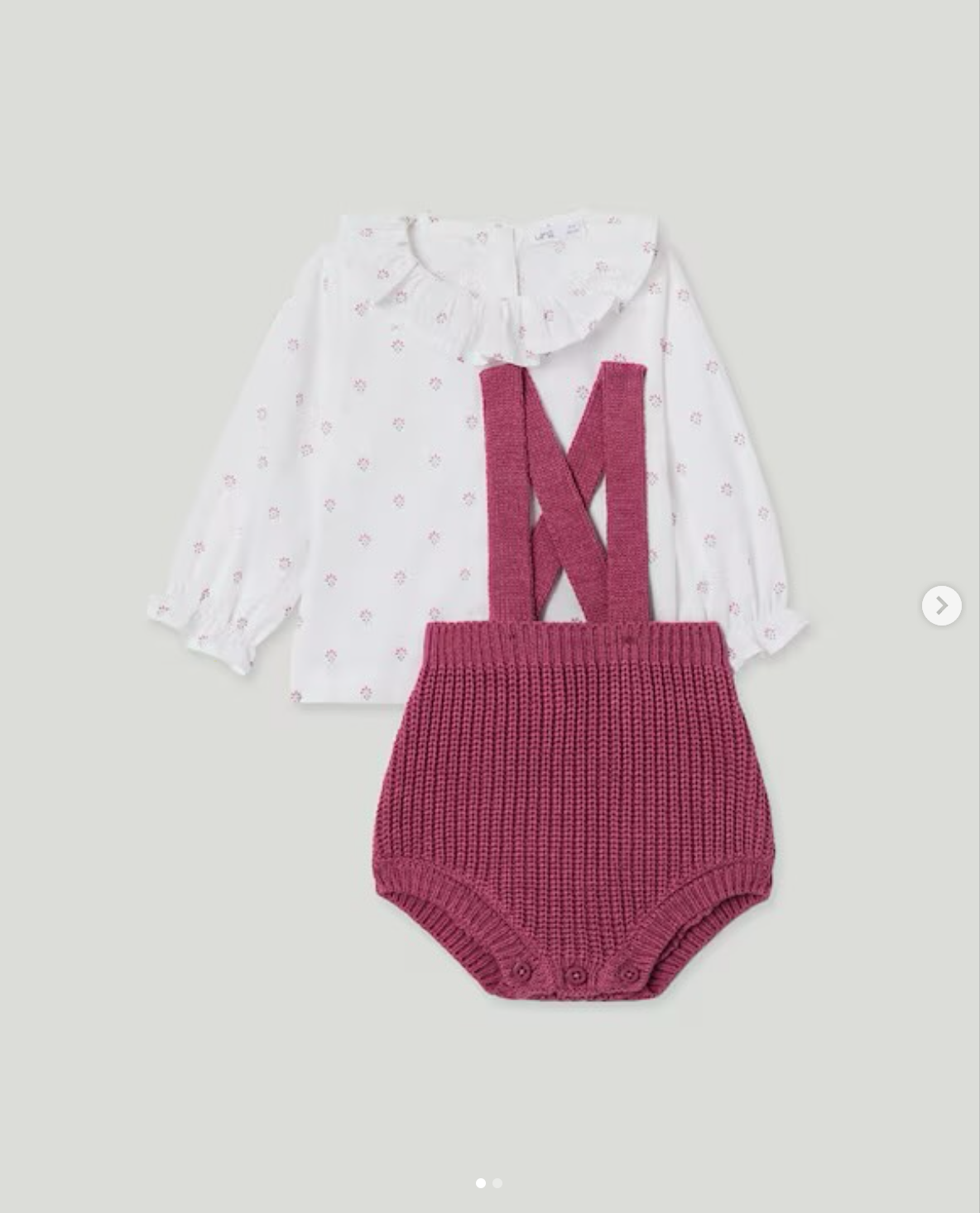 peto con camisa rosa 9m