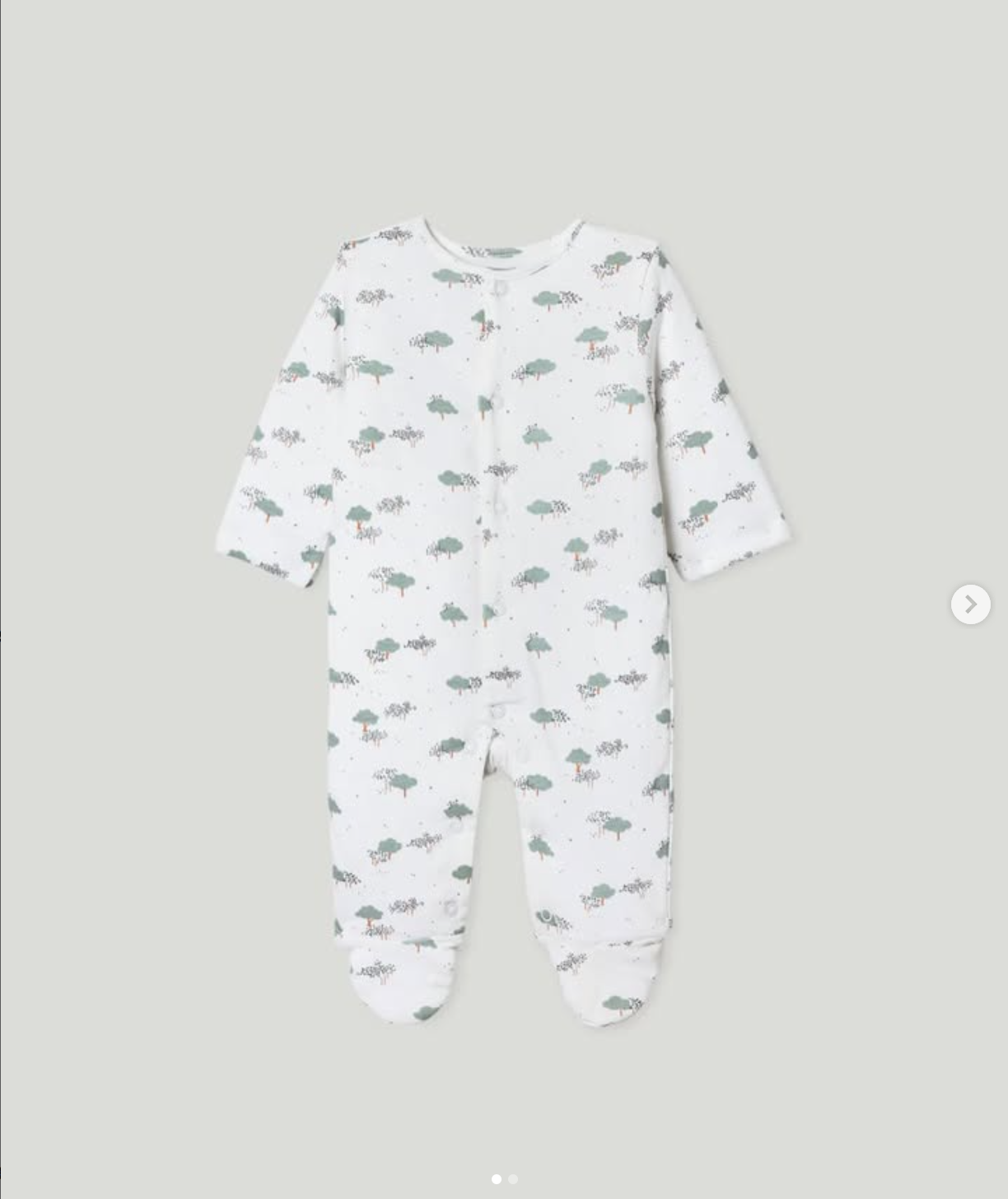 pijama acolchada arboles 12m