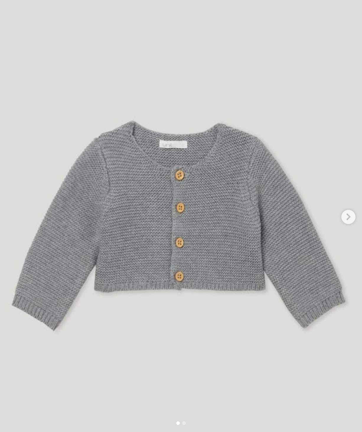 chaqueta lana gris 12m