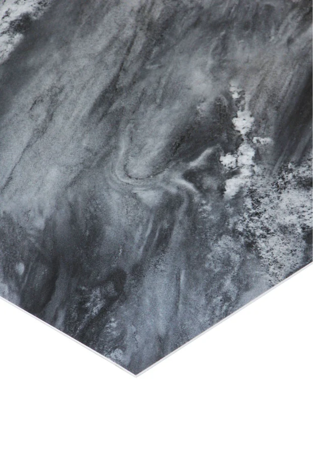 BLACK GRAY NARSO Mermer Desenli PVC Panel