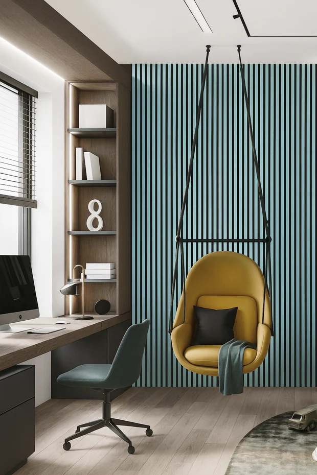 Akustik Duvar Paneli - Su Yeşili