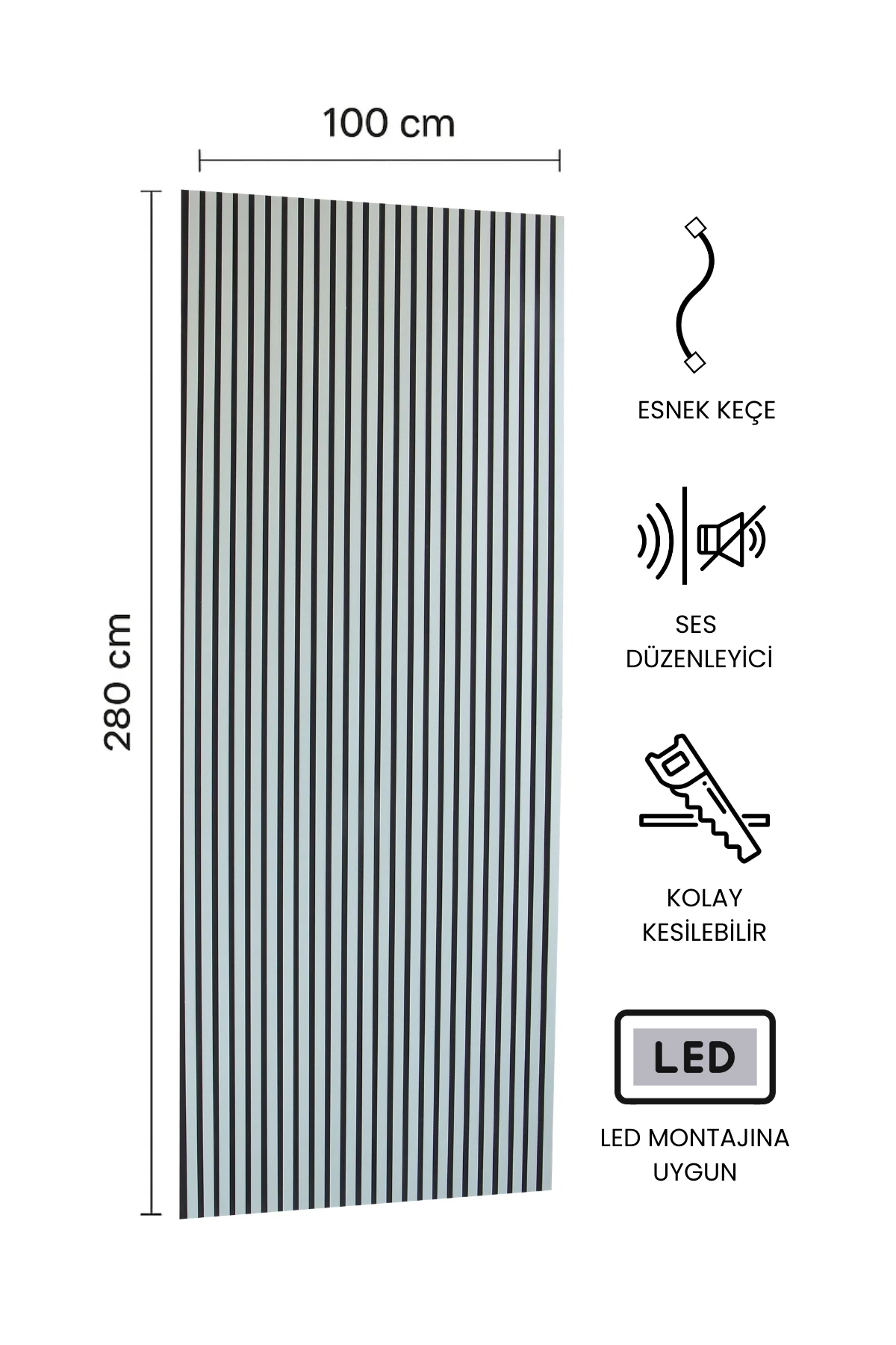 Akustik Duvar Paneli - Su Yeşili