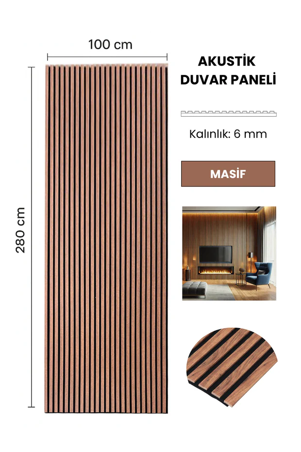 Akustik Duvar Paneli - Masif