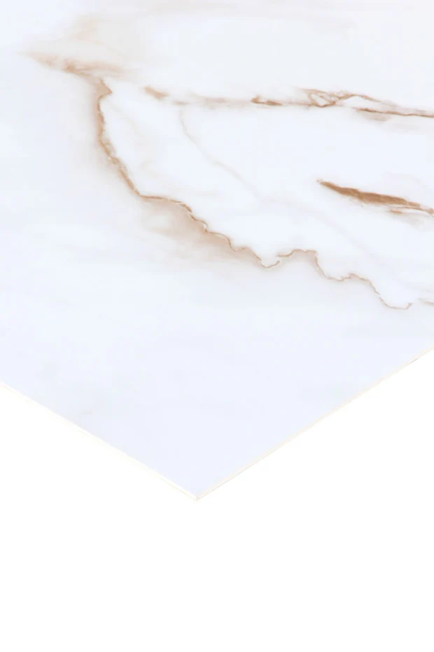 NEWTOWN WHITE CALACATA Mermer Desenli PVC Panel