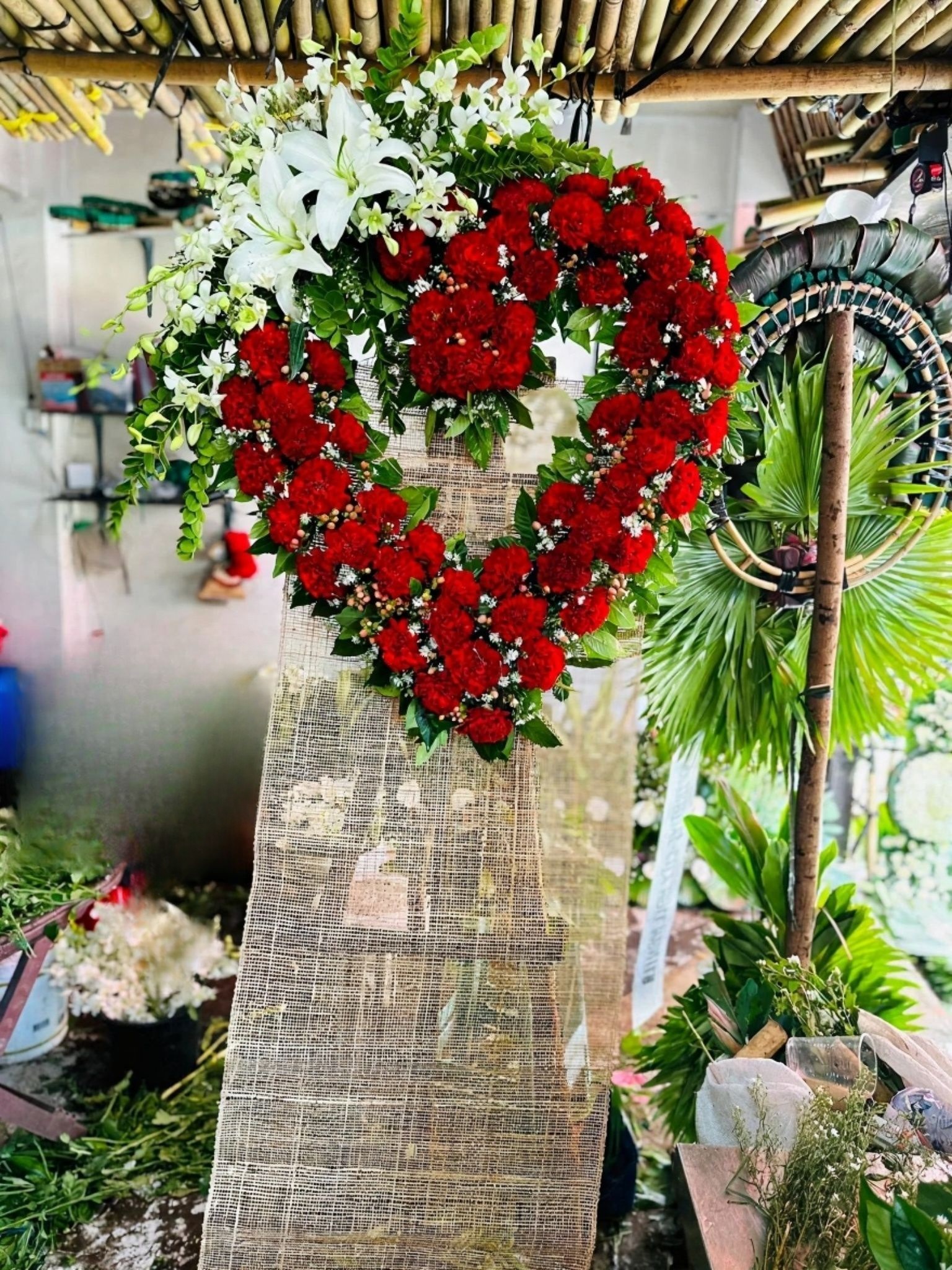Heart-shaped Floral Arrangement