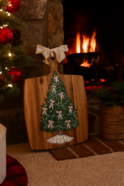 Custom Christmas Tree Cutting Board