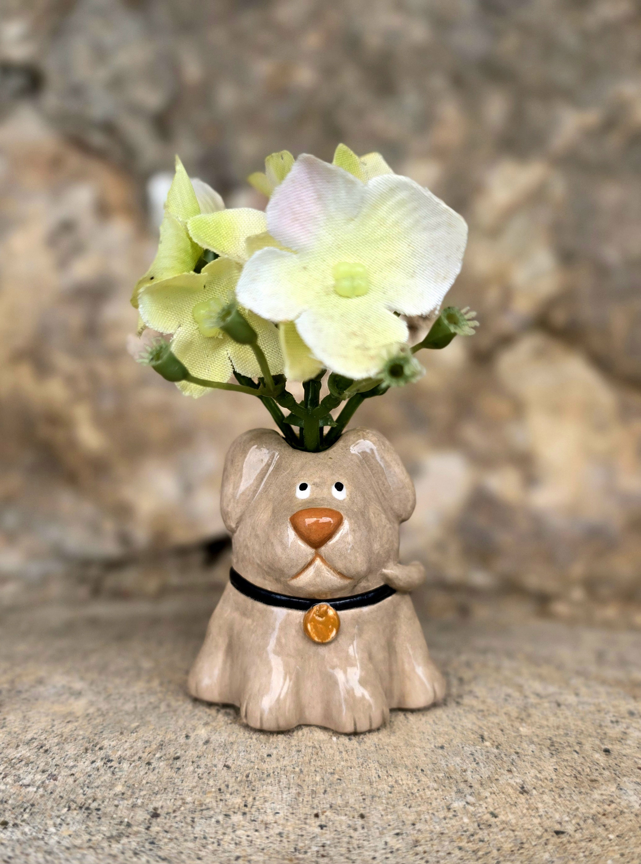 Mini Dog Vase
