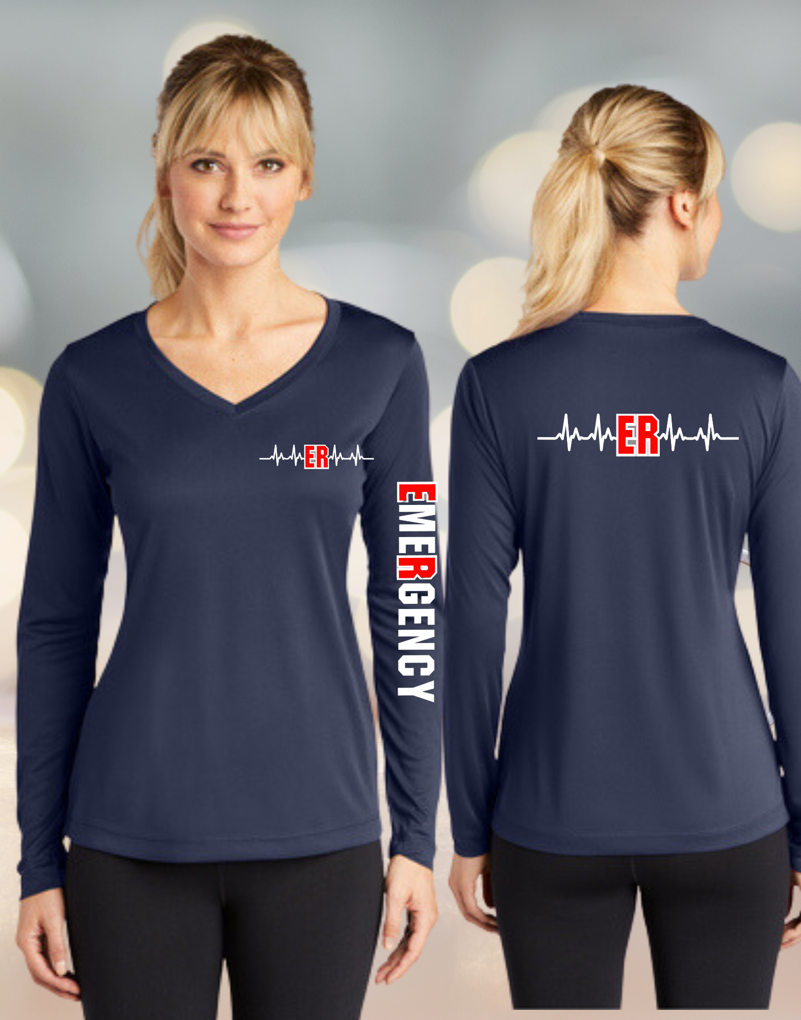 ER Emergency Long Sleeve Shirt - True Navy - LST353LS