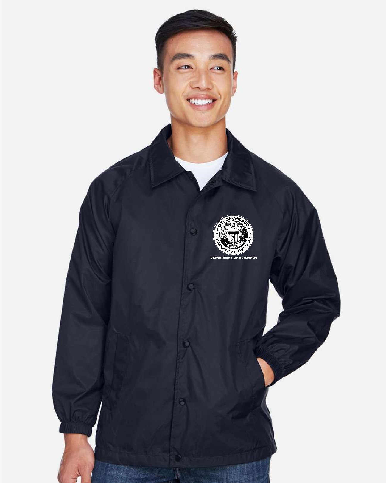 Navy Blue - City of Chicago Department of Buildings Jacket