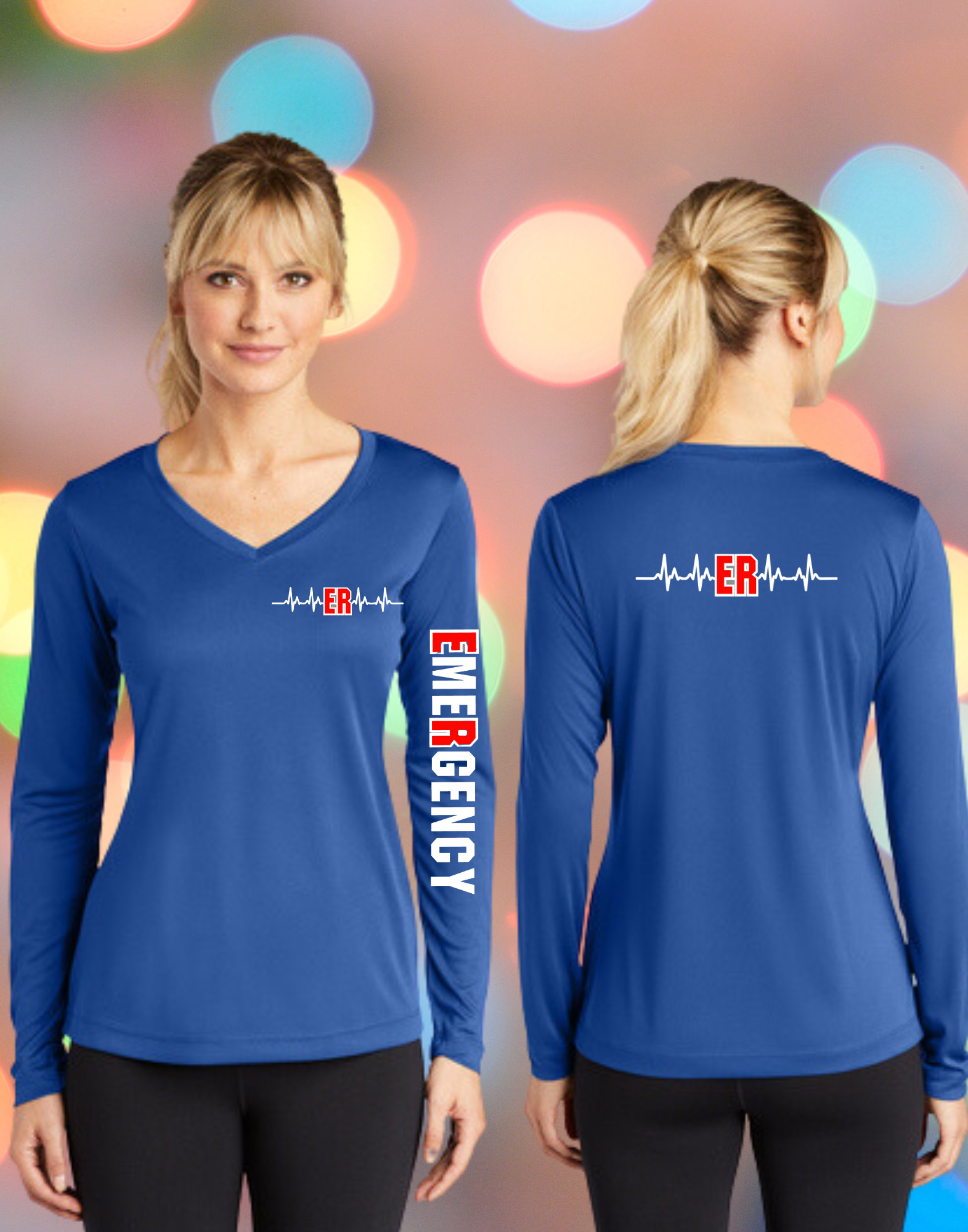 ER Emergency Long Sleeve Shirt - True Royal - LST353LS