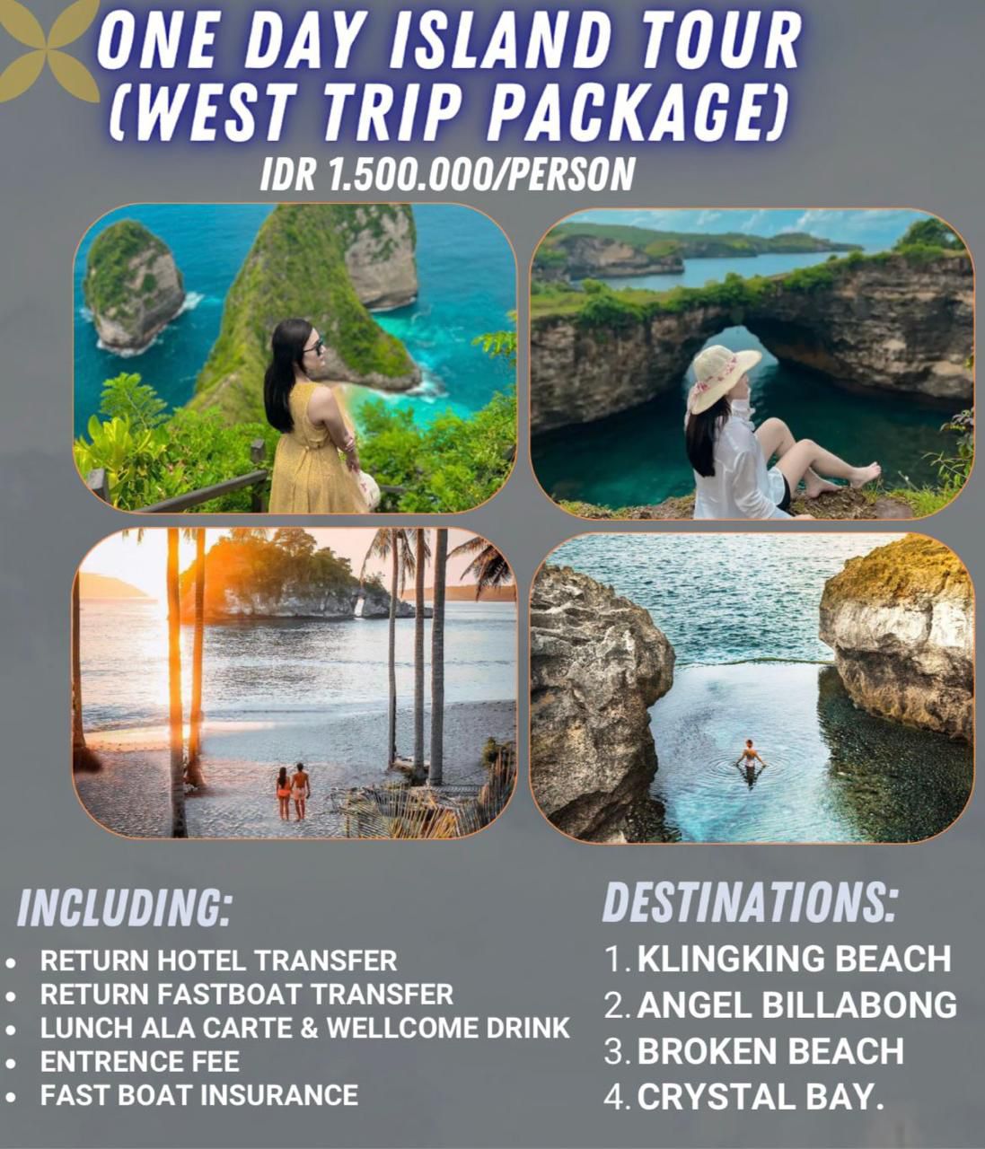One Day Island Tour (West Trip Package)