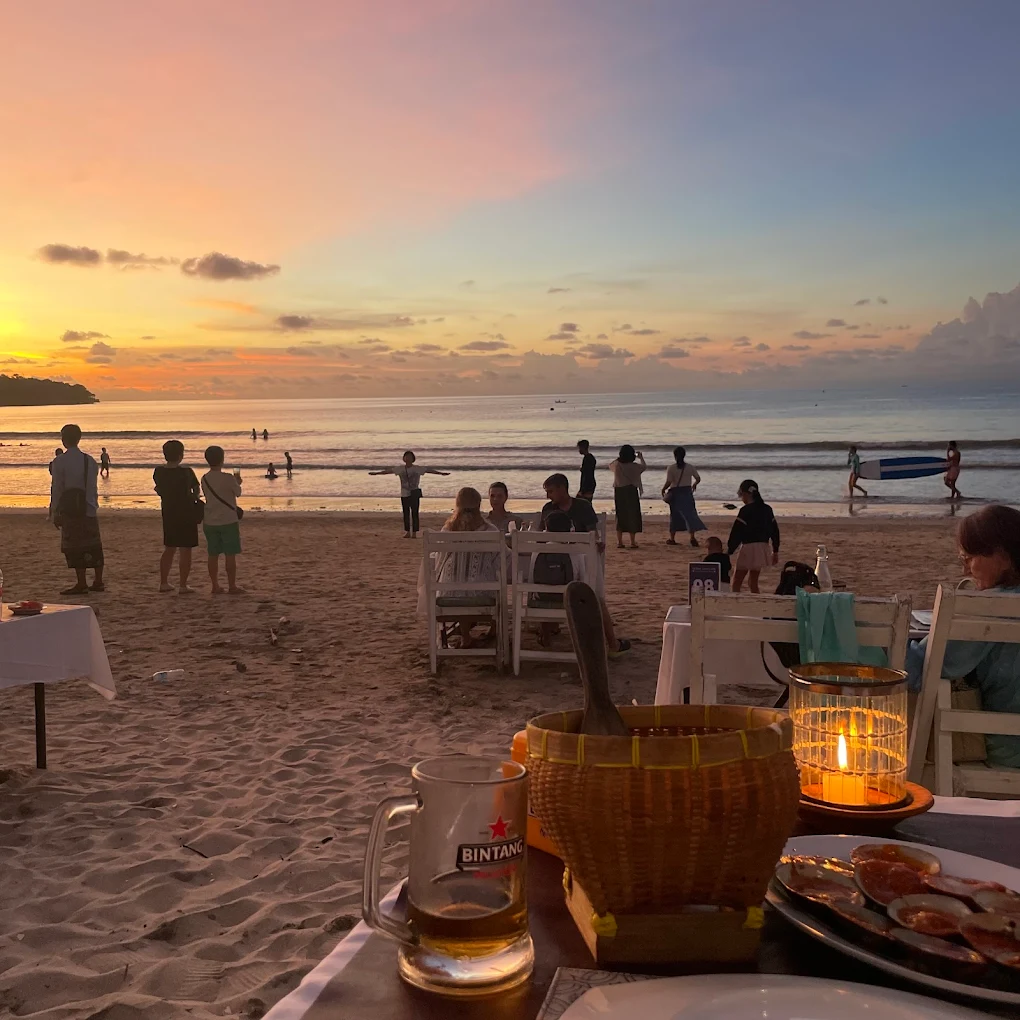 Uluwatu Tample, Popular Beaches ,Kecak & Fire Dance, Dinner at Jimbaran Seafood Restaurant