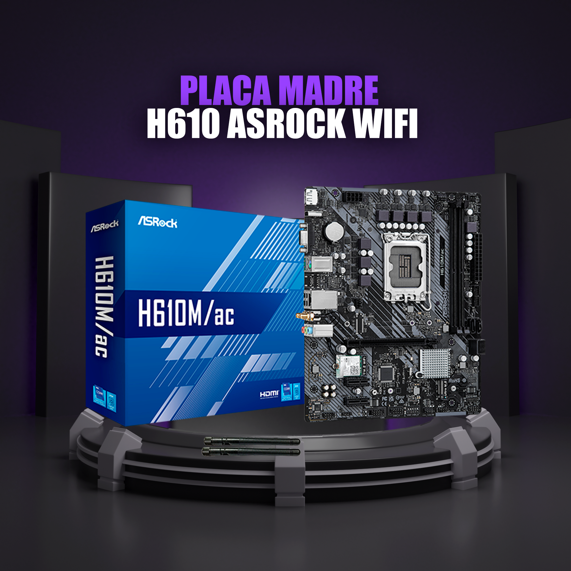 Placa madre H610 ASRock WiFi