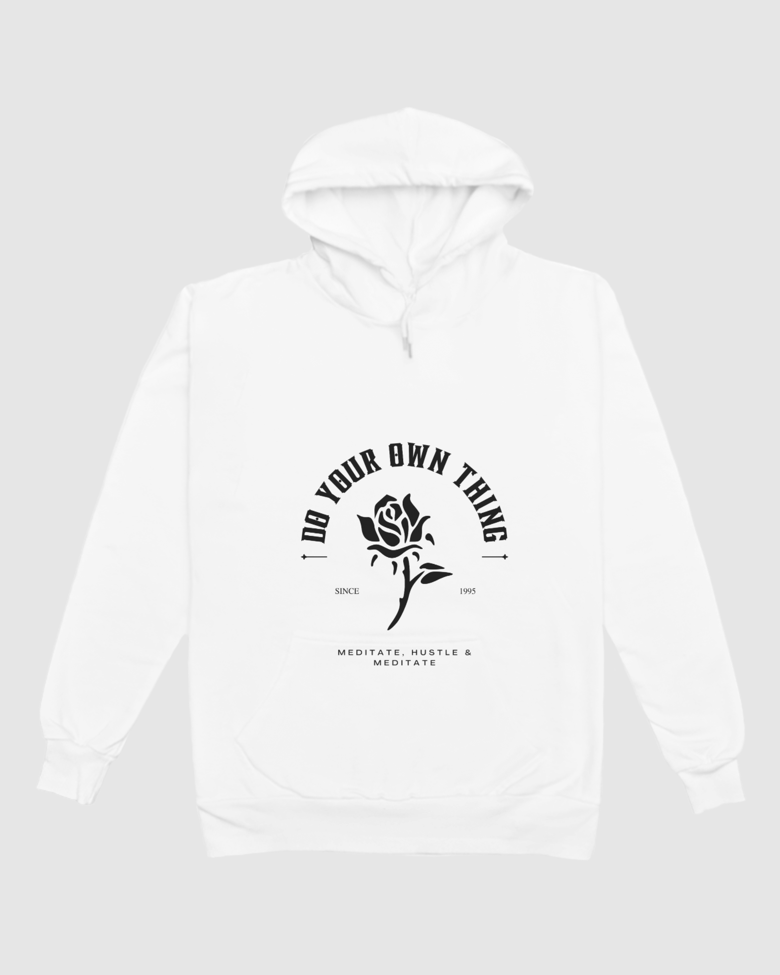 Do Your Own Thing White Hoodie