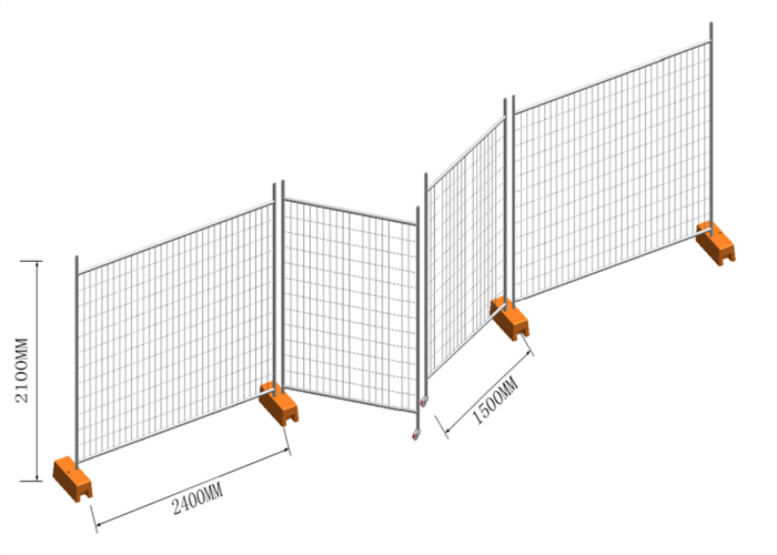  OD32×1.20 mm temporary fence panels