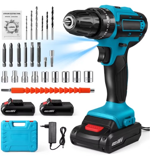 Cordless Electric Drill Set