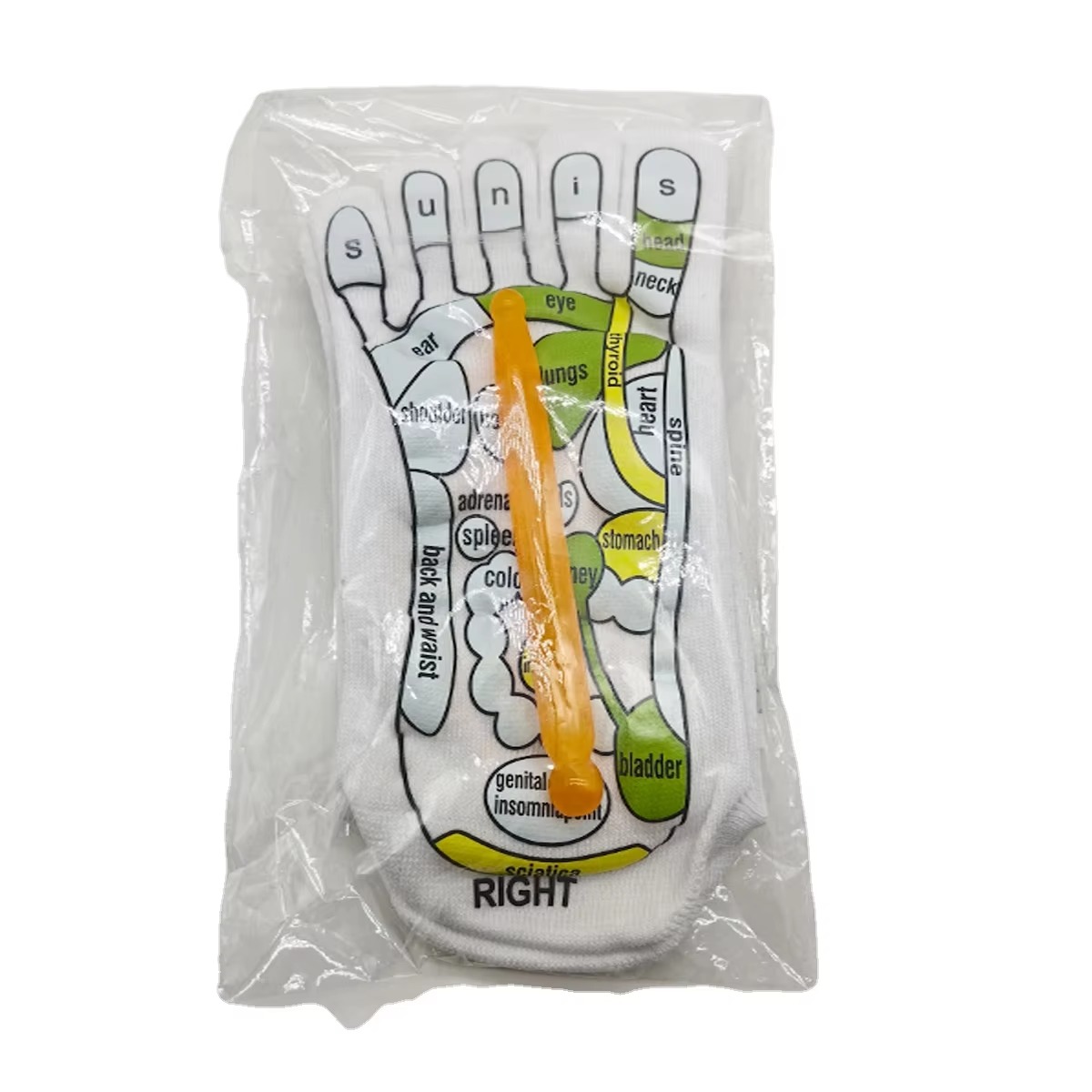 ACUPRESSURE REFLEXOLOGY MASSAGE SOCKS WITH MASSAGE TOOL 