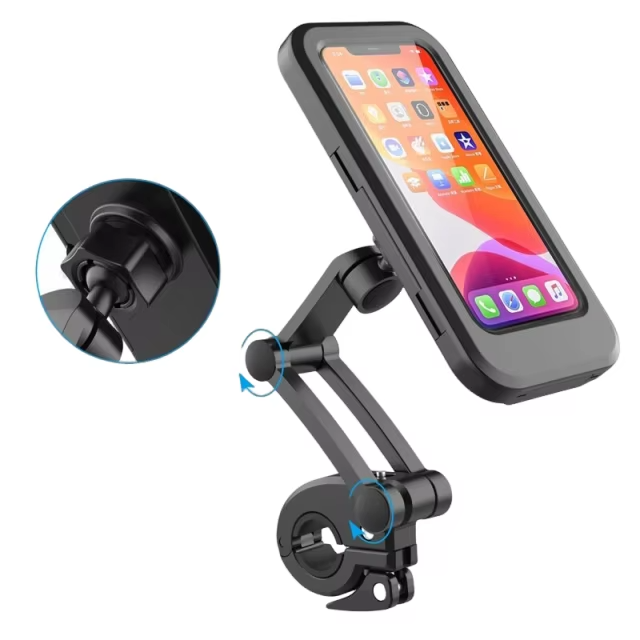 360 Degree Adjustable Rotation Waterproof Motorcycle Bike Scooter Universal Smartphone Holder Stands Mount Outdoor