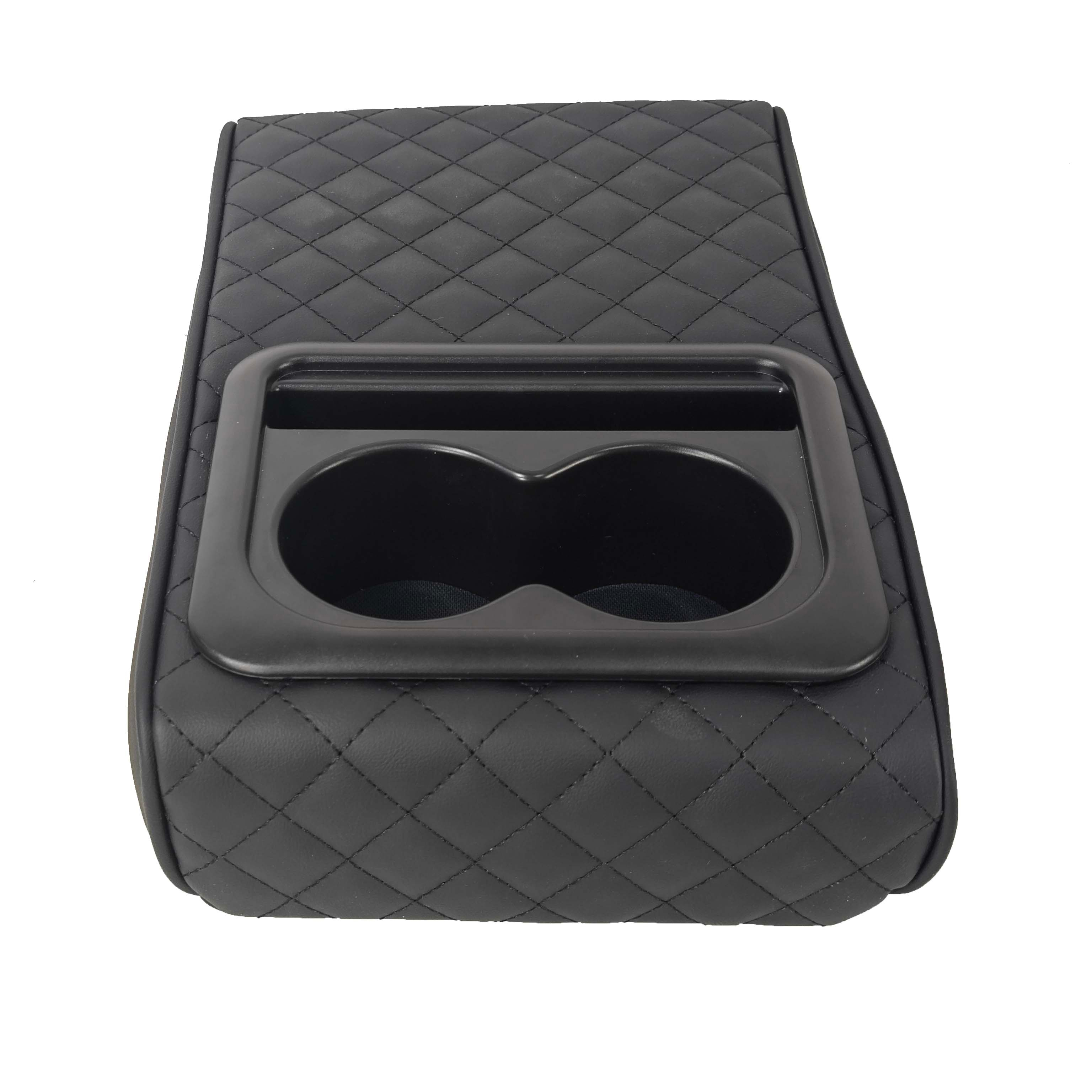CAR ARMREST CUSHION WITH 2 CUP HOLDER