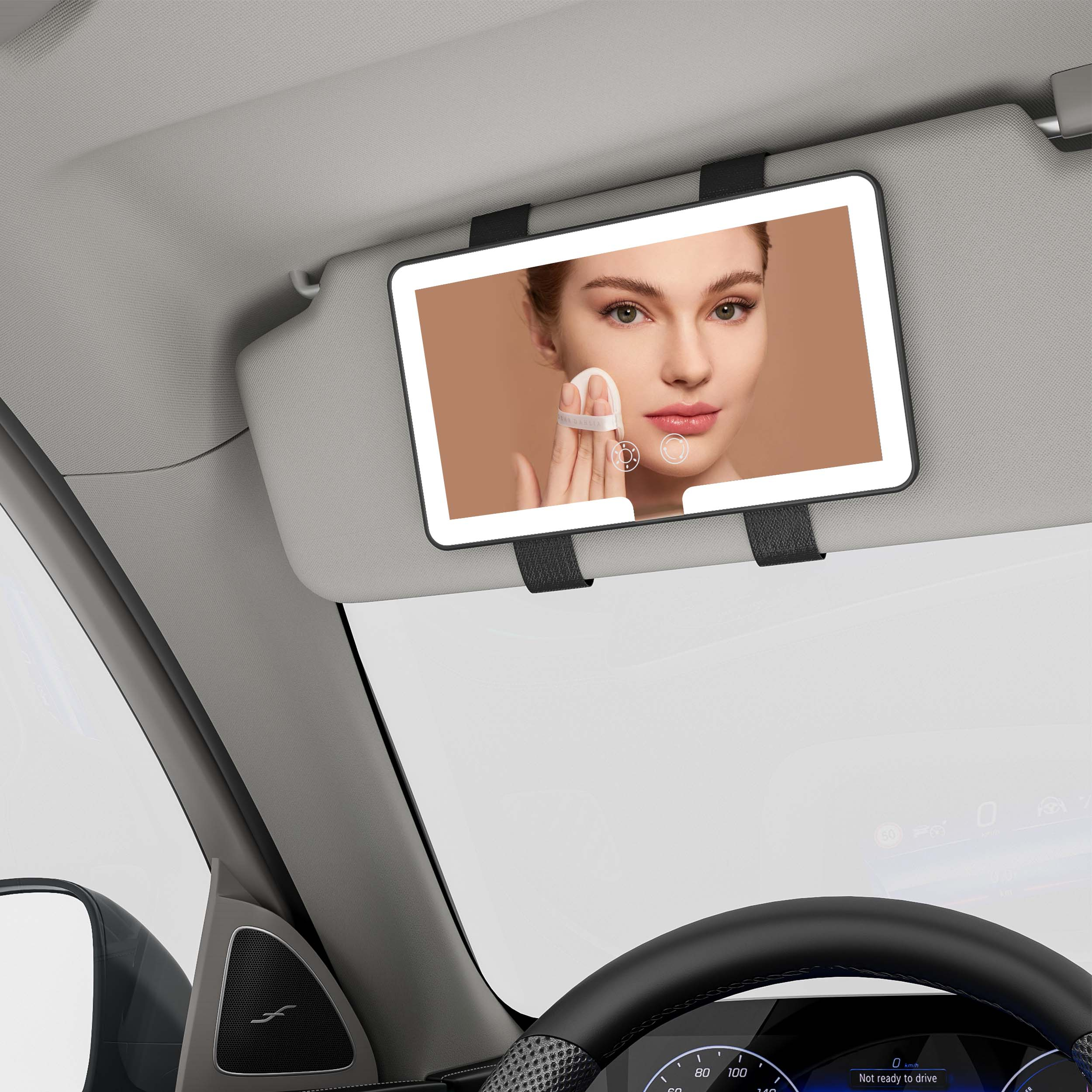 Car LED Makeup Mirror
