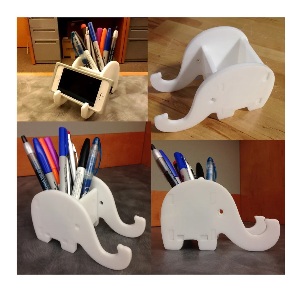 Elephant Pen And Phone Holder