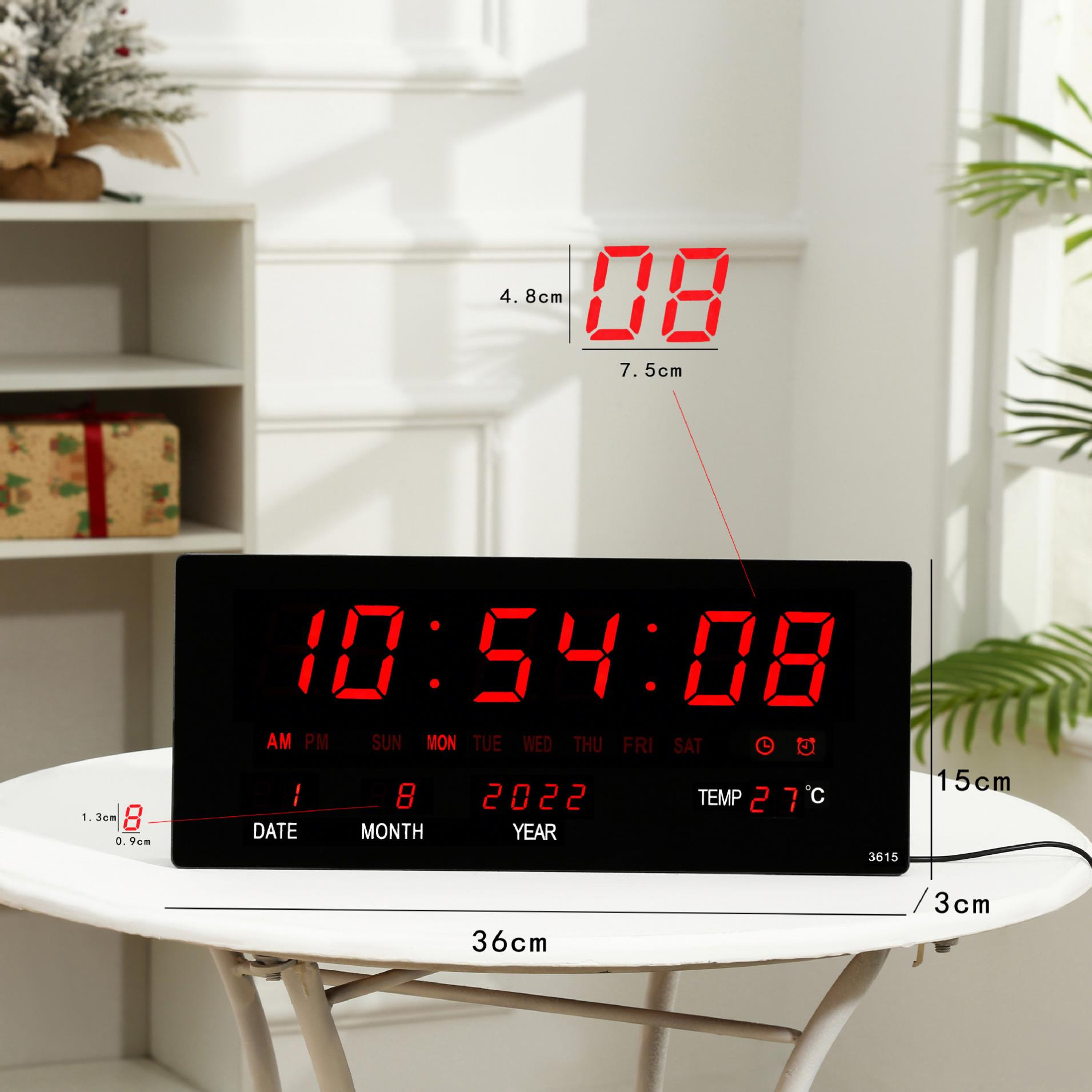 Digital wall clock 