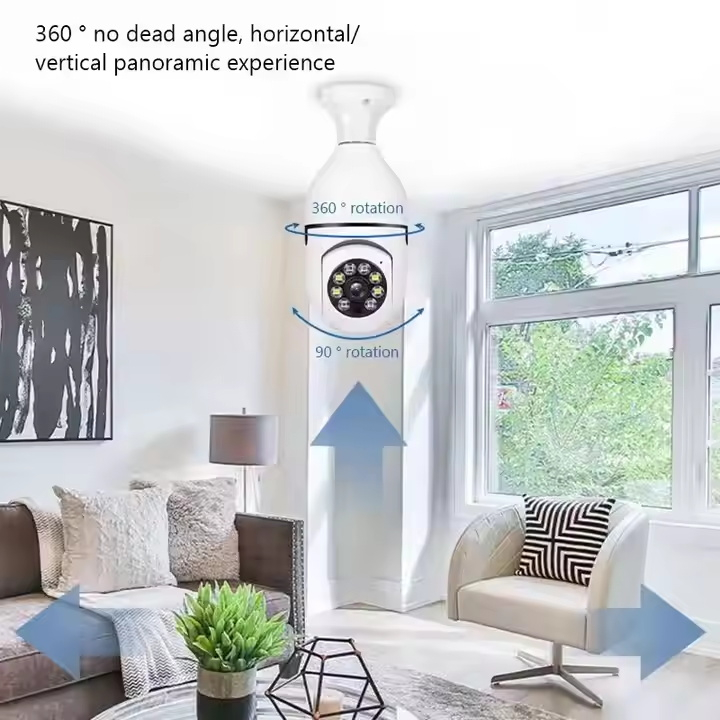 360° wireless Bulb Security Camera
