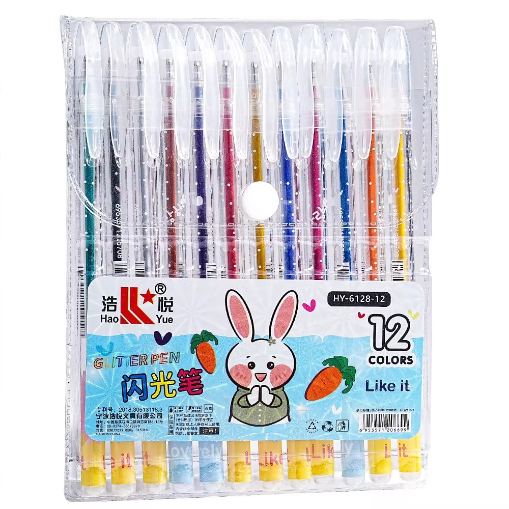 12 Color Glitter Pens