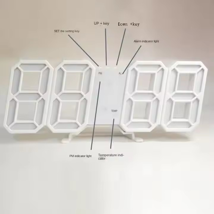 3D LED digital clock 