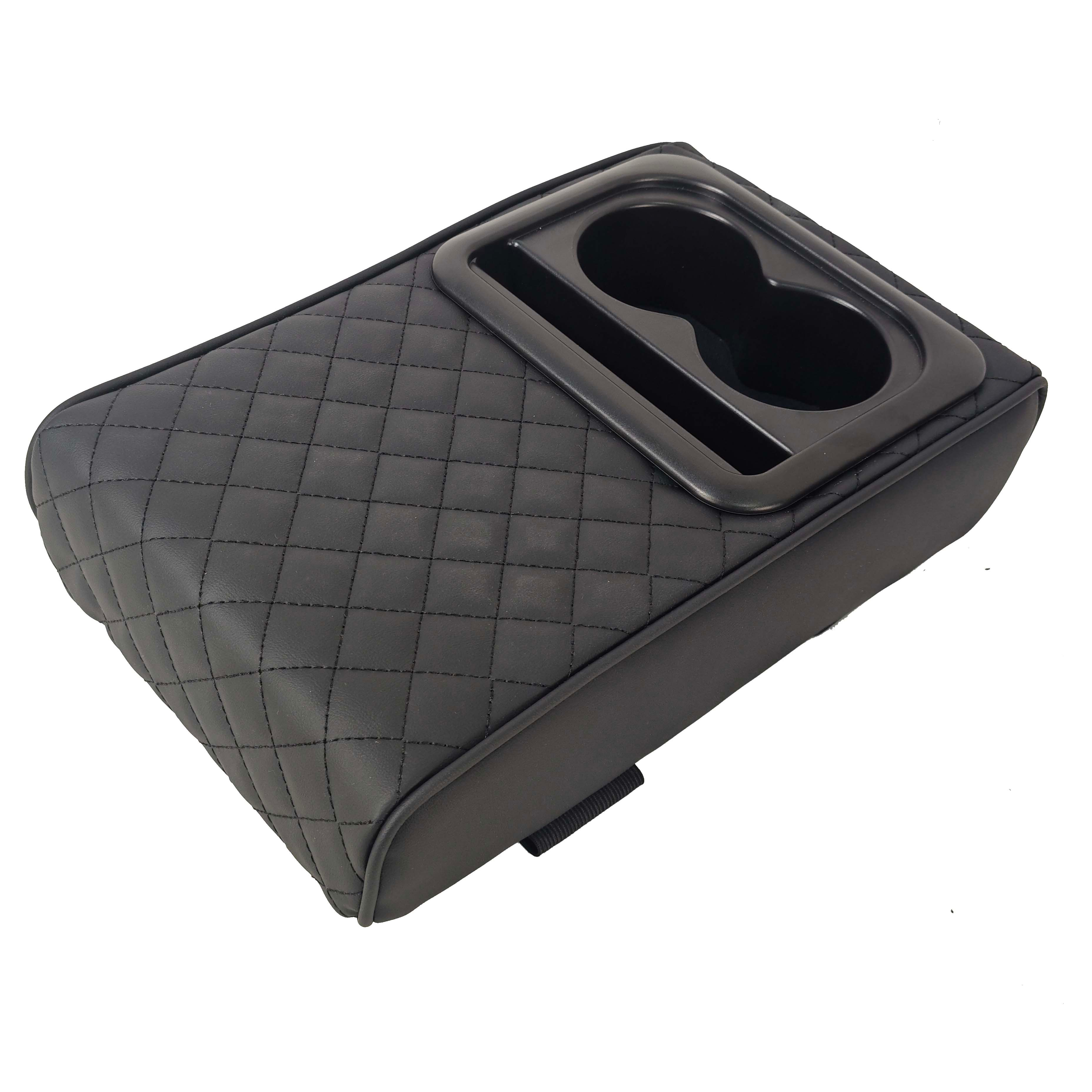 CAR ARMREST CUSHION WITH 2 CUP HOLDER