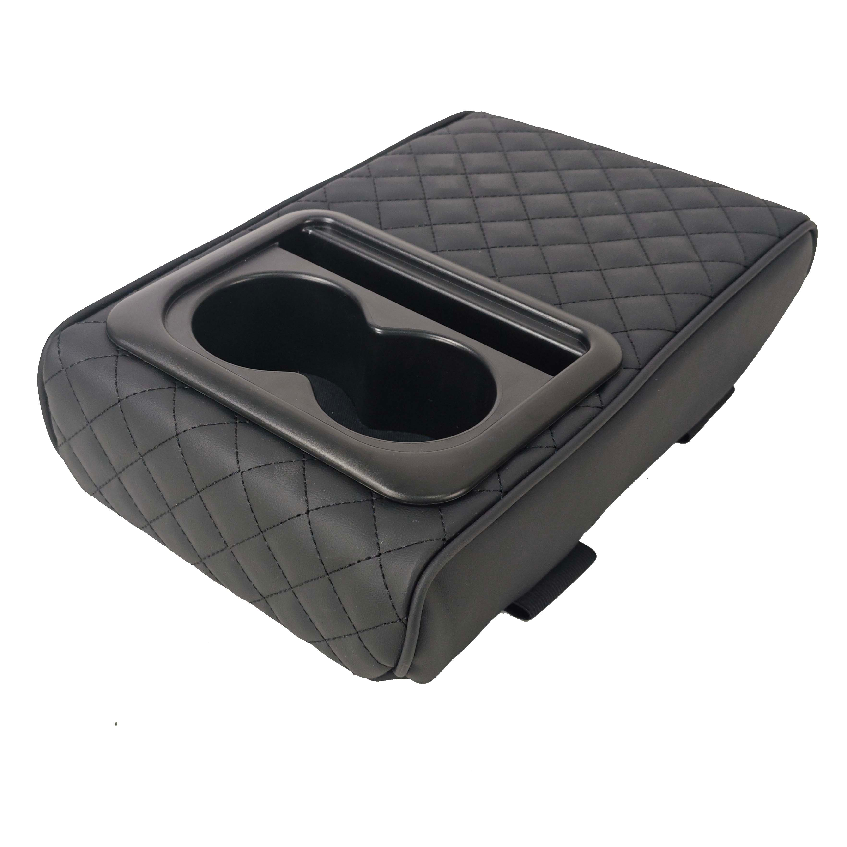 CAR ARMREST CUSHION WITH 2 CUP HOLDER