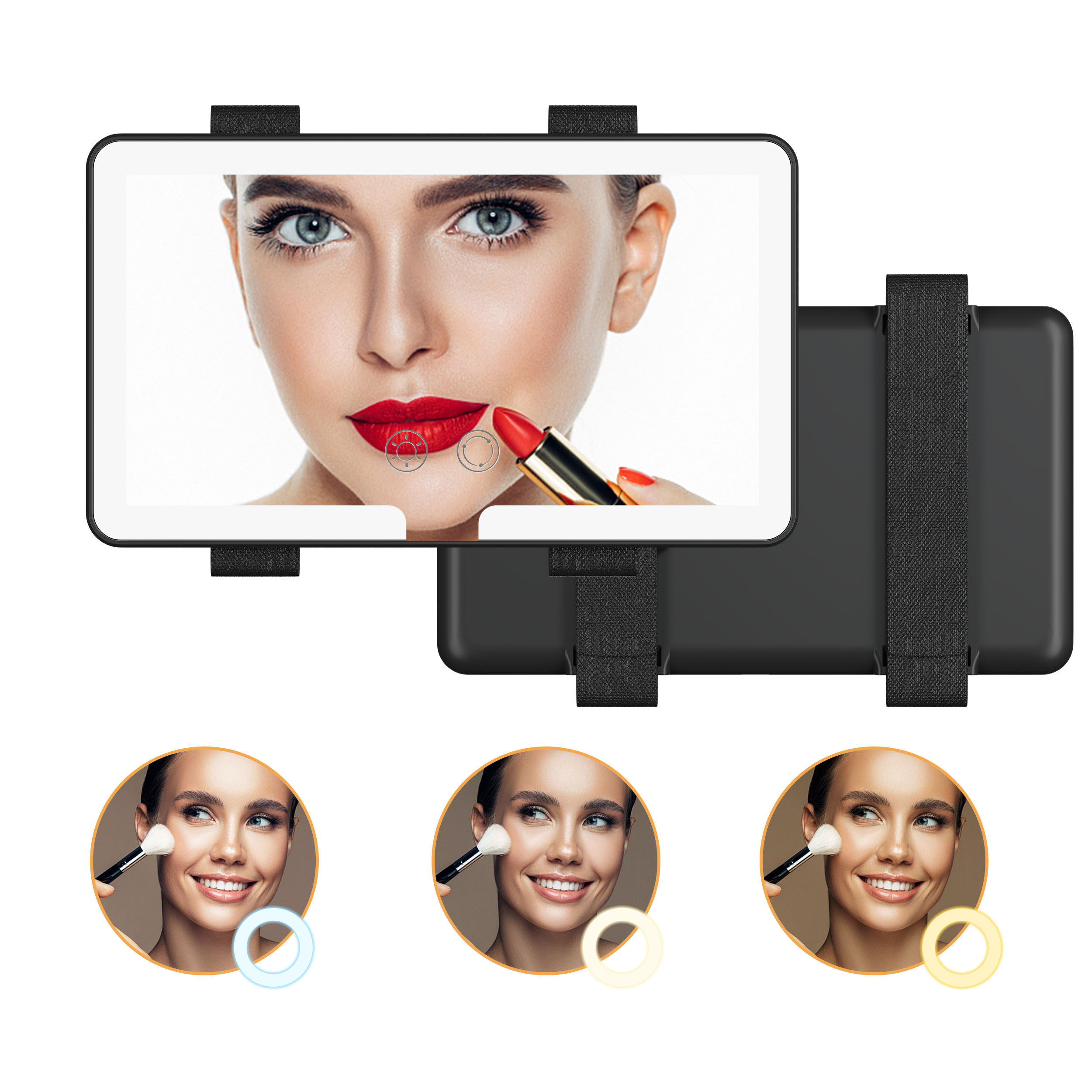 Car LED Makeup Mirror