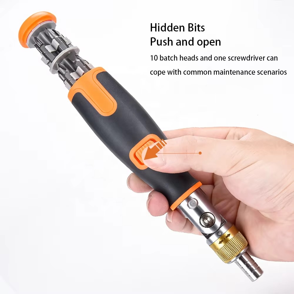 10 in 1 Multi-Angle Ratchet Screwdrivers