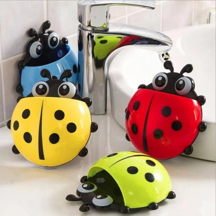 Toothbrush Holder Cute Ladybug Shape Suction