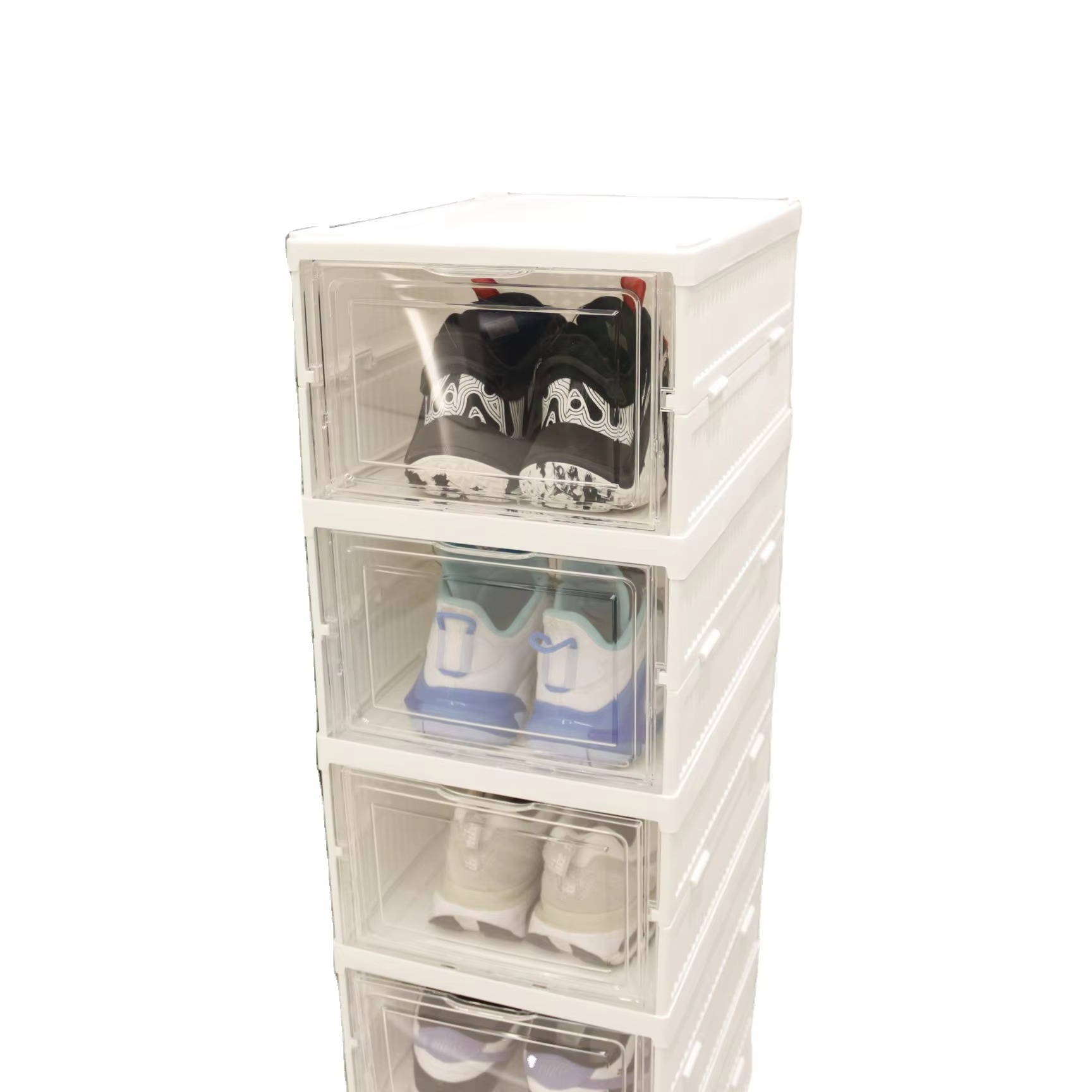 Plastic 6pcs shoe box set