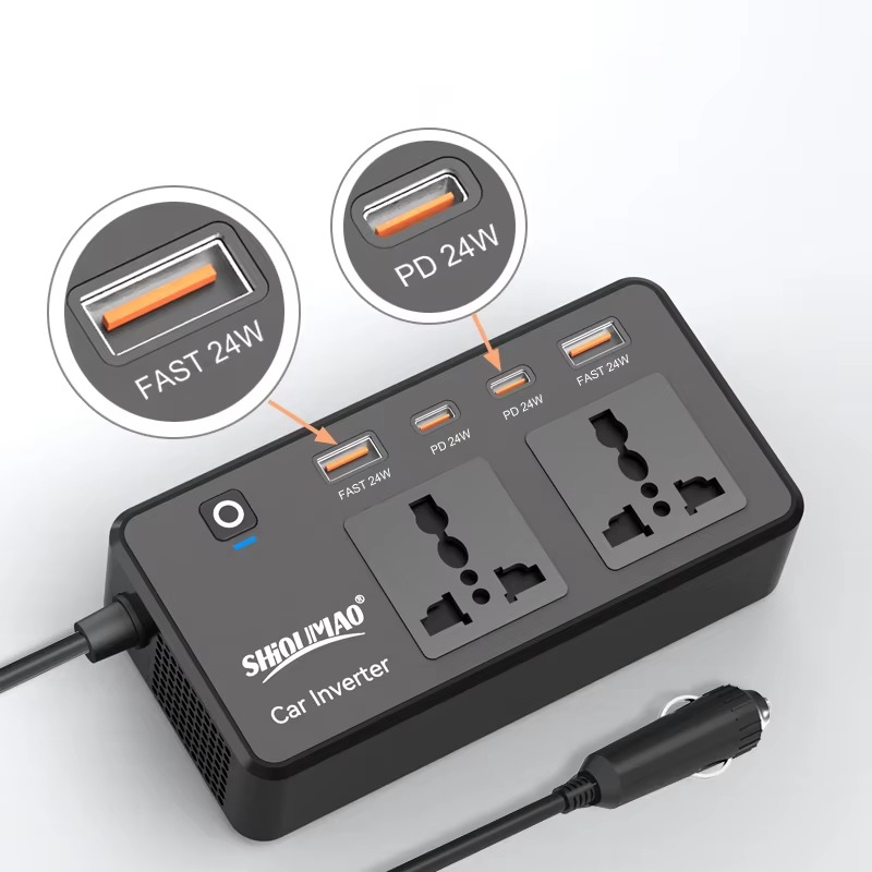 200W 12 Volts 220 Volt Car Power Inverter