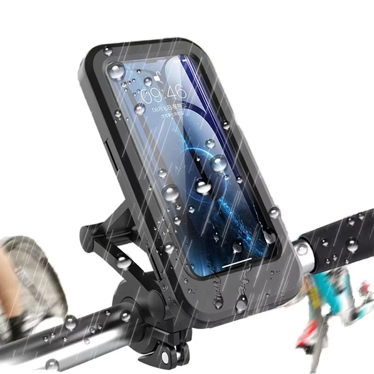 360 Degree Adjustable Rotation Waterproof Motorcycle Bike Scooter Universal Smartphone Holder Stands Mount Outdoor