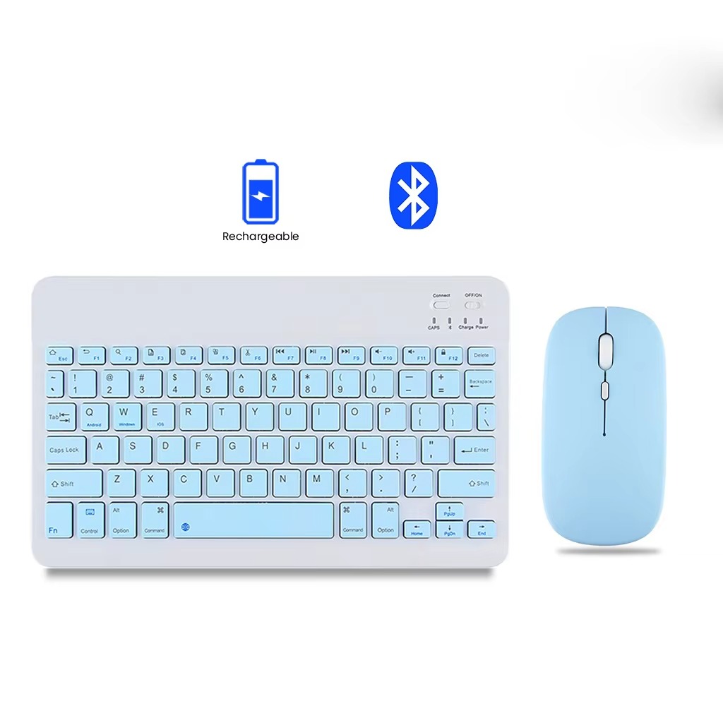Slim Bluetooth Keyboard With Mouse 