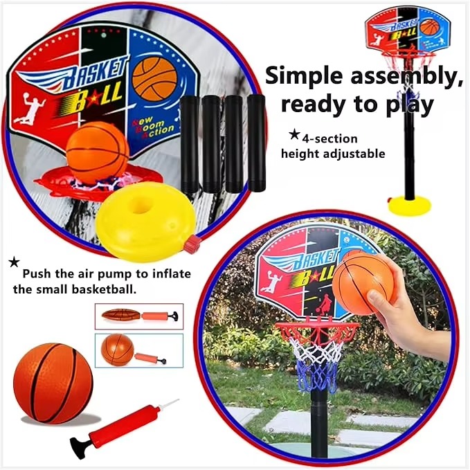 Indoor Outdoor Exercise Basketball Hoops Toys