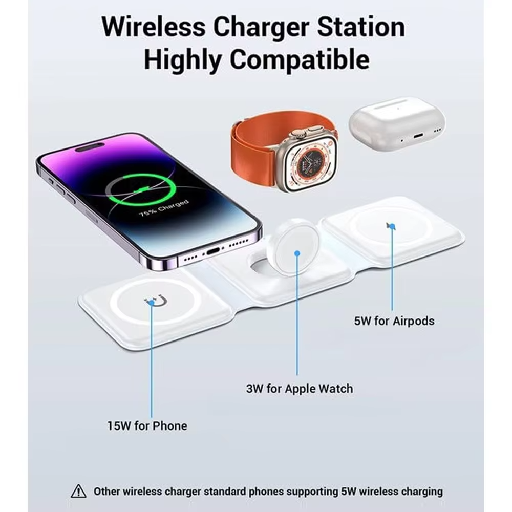 3 in 1 Wireless Magnetic Charger 