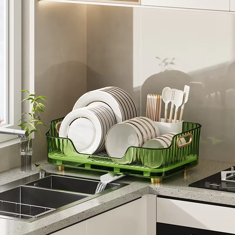 Acrylic Luxury Dish Drain Rack